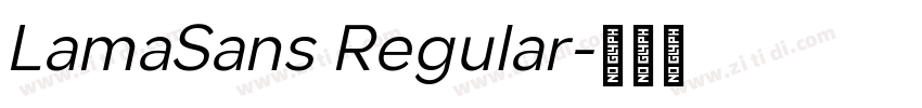 LamaSans Regular字体转换